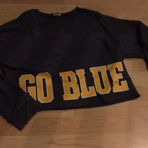 PINK Long sleeve crop